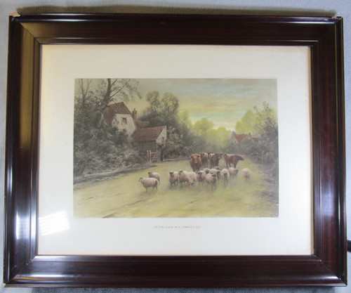 Lovely large antique framed - lovely,