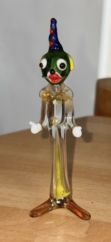 Murano glass clown figurine - glass,