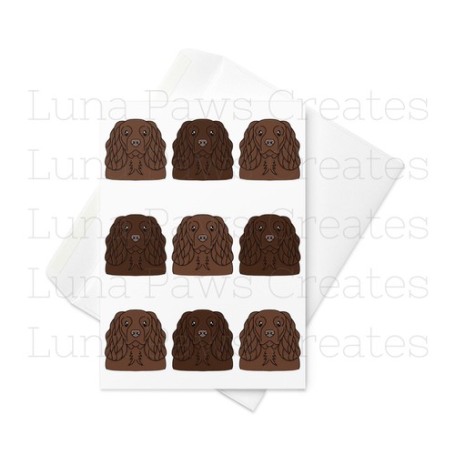 Sussex spaniel card - sussex, card,