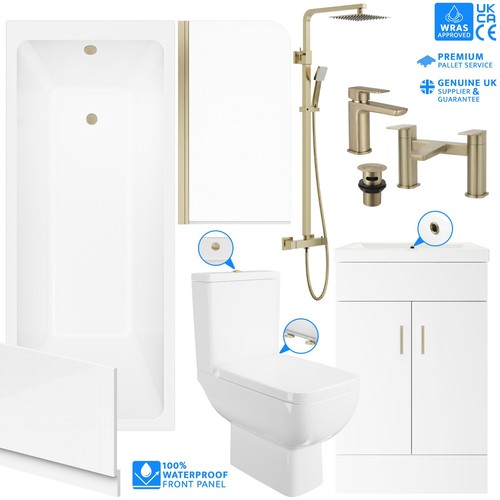Complete brushed brass - brushed,