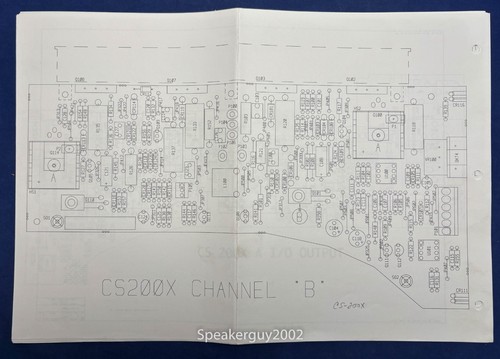 Original peavey cs200x - cs200x, foldout