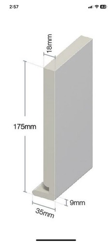 Fascia board white - fascia,