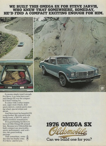 1976 oldsmobile omega ad - sx,