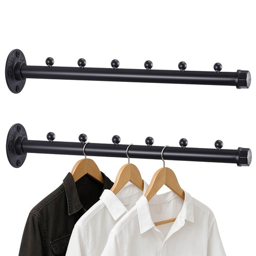 Pipe clothing rack wall - clothing,