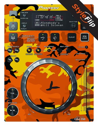 Pioneer cdj 350 skin camo - |,
