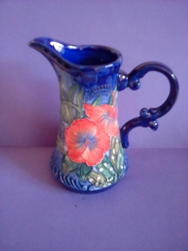 Old tupton ware hibiscus jug - tupton,