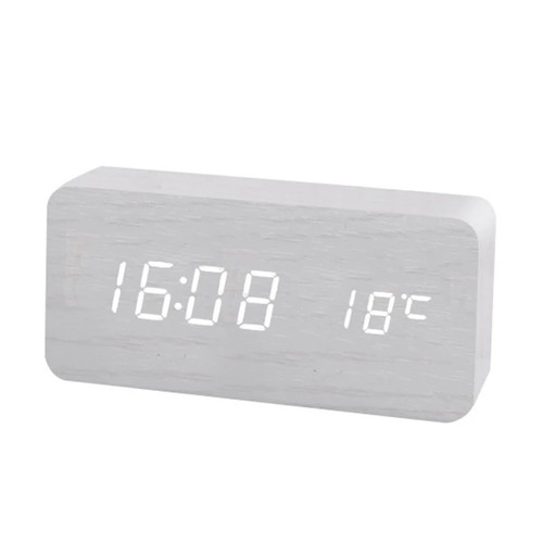 Wooden digital alarm - wooden,