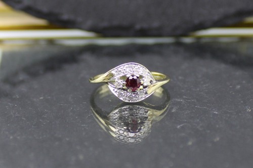 Ruby diamond ring brilliant - diamond,