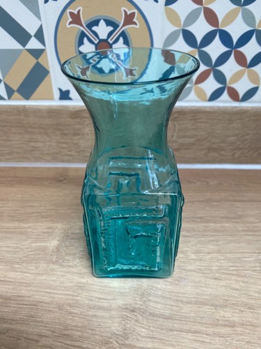 1960skingfisher blue greek key - blue,