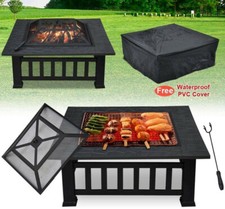 DAWOO Fire Pit with BBQ Grill