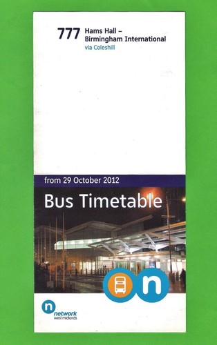 Network bus timetable 777 - wm, ~