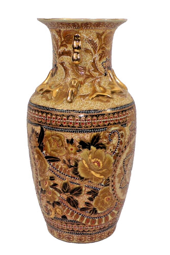 Decorative satsuma large vase - large,