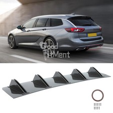 For Vauxhall Opel Insignia Vectra Carbon Rear Bumper Spoiler Diffuser 10 Fins