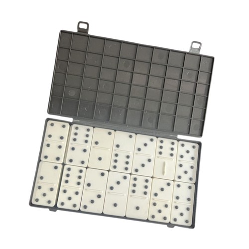 Double six dominoes - double,