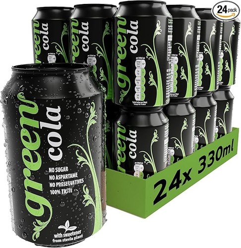 Green cola cans - cans, pack