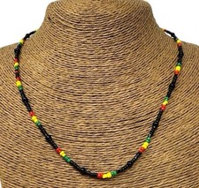 Handmade Rasta Beaded Necklace