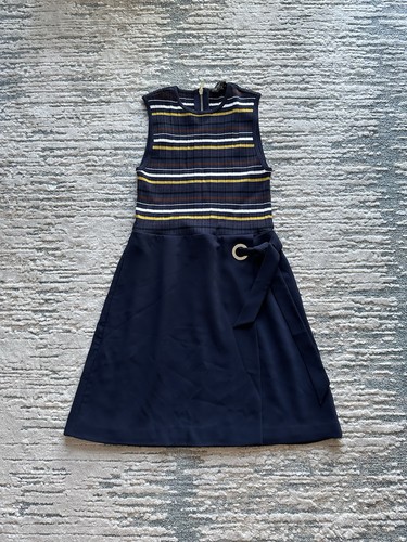 Ted baker navy stripe dress - navy,