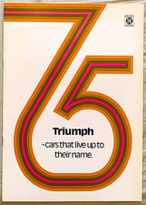 Triumph range brochure 1975 - Stag, TR6, Spitfire, 2500, 2000, Dolomite, 1500