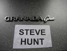 GRANADA GHIA CLASSIC CAR BADGE USED