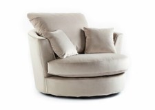 Velvet Fabric Sofa Armchair