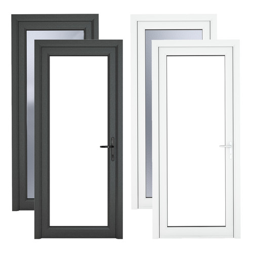 Pvc single door clear - clear, &