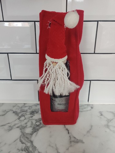 Red felt fabric santa reusable - felt,