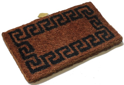 Greek key coir entrance - greek,