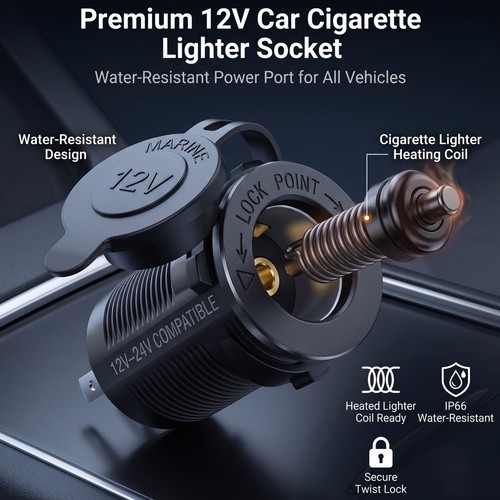 Car cigarette lighter socket - car,
