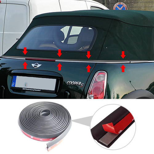 Rear soft top roof - rear,