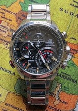 Casio Men's Edifice Tough Solar EQB 501XD-1AER Chronograph Watch VGC with Box