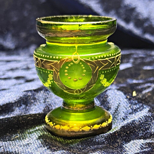 Antique bohemian green glass - antique,
