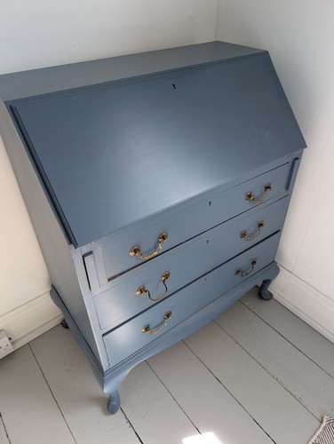 Vintage painted wooden desk - vintage,,