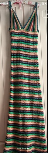 Zara striped crochet knit - , maxi