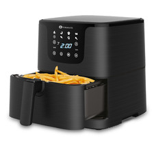 PureMate 5.5L Digital Air Fryer, Low Fat Oil Free - Timer & 7 Preset Modes 1700W