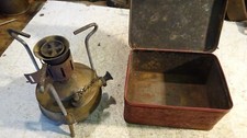 Vintage RM Picnic Wickless Paraffin Camping Oil Stove Original Tin