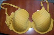 NEXT Holly  Underwired Padded Plunge Mustard UK 32DD EUR 70DD NEW Inner Tags Cut