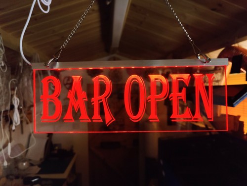 Light bar open - up,