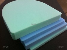 Dining chair seat pads * Upholstery foam cushions. Firm replacement foam cushion