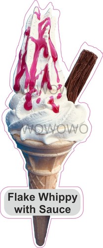Ice cream van sticker - , flake