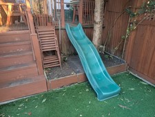 Children's Garden Plastic Slide - Green