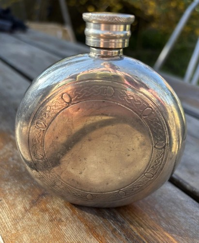 Vintage english pewter - vintage, round