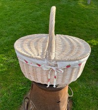 Traditional Whitewashed Wicker
