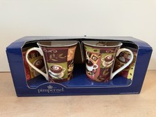 Portmeirion Coffee Time 2 Mug and Coaster Gift Set New in Box
