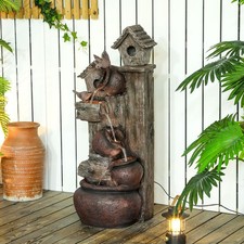 Waterfall fountain with - 2-in-1,