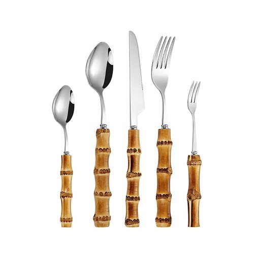 Piece bamboo silverware - bamboo,