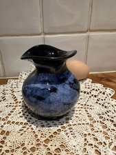 Ewenny Pottery Blue Vase, 9cm