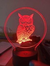 Owl LED Night Light – 3D