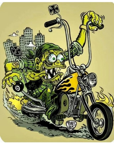Chopper rat fink hot rod - fink, biker