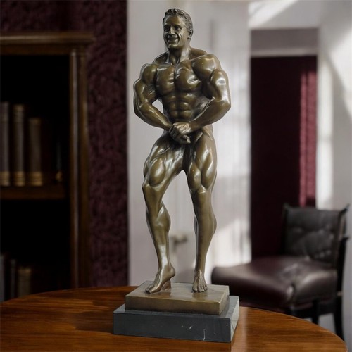 Bronze statue bodybuilder - statue,