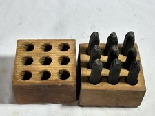 Vtg Set Of Numbers 0-9 Wood